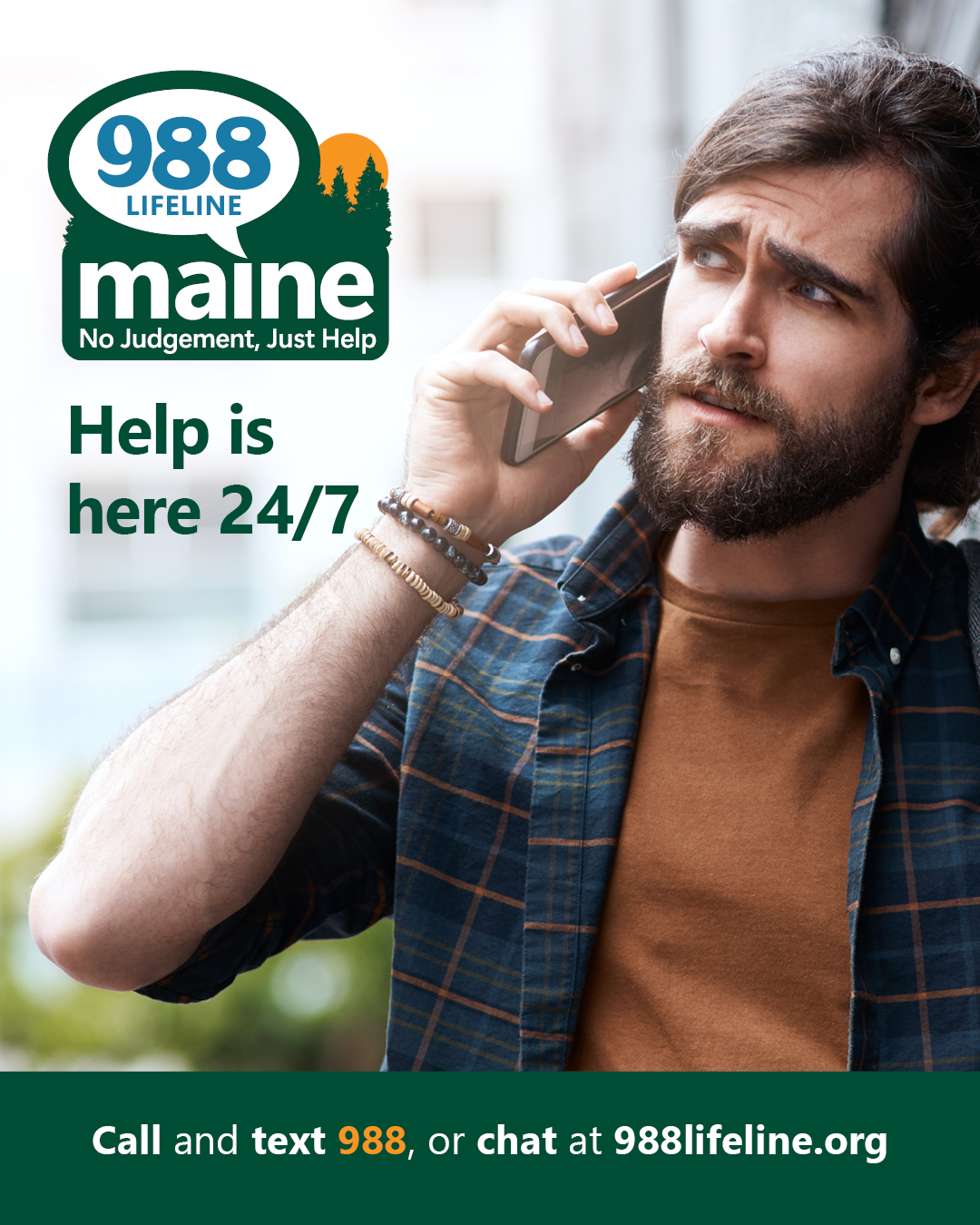 A man talking on a cellphone